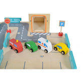 Moni Toys Wooden 3-Layer Parking Garage - Mari Kali Stores Cyprus